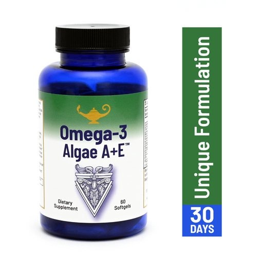 Omega-3 Algae A+E - Vegane Omega-3-Fettsäuren aus Algen - 60 Stck